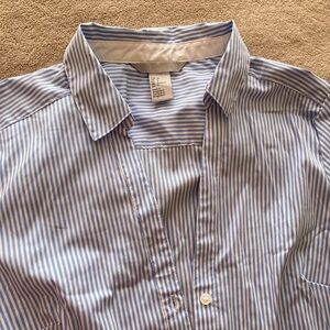 Striped H&M Button Down Shirt Size 2